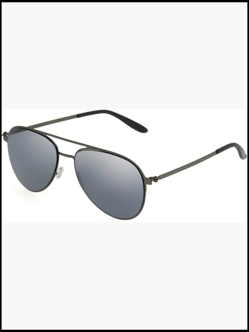 Metal Frame Super Flat Sunglasses with UV Protection
